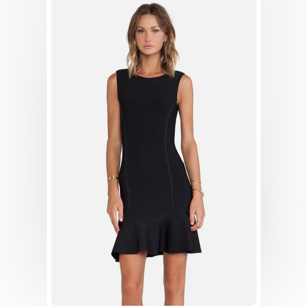 Bandage dress with boat neck open back